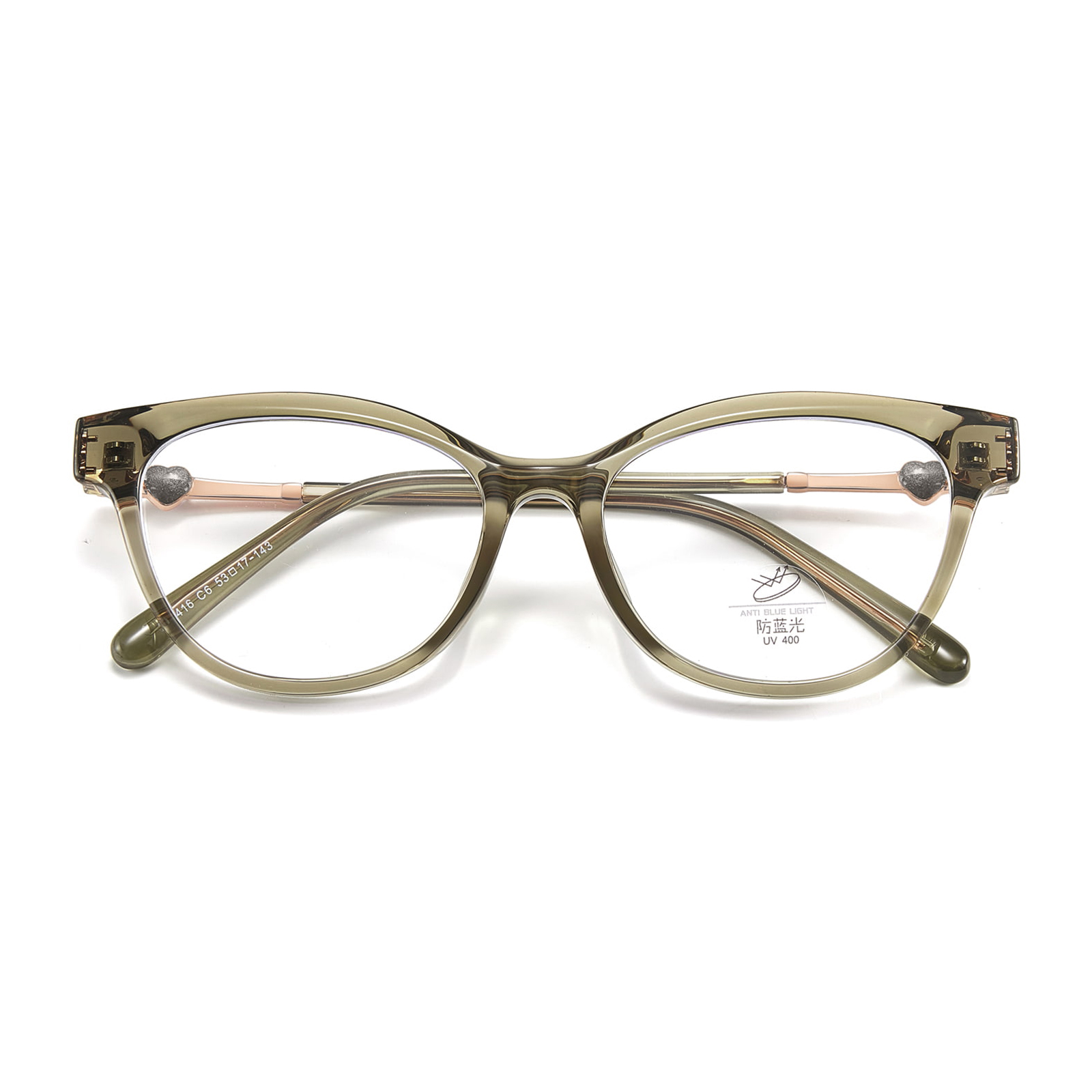210416 Lunettes anti-lumière bleue résistantes à l'usure Love Casting