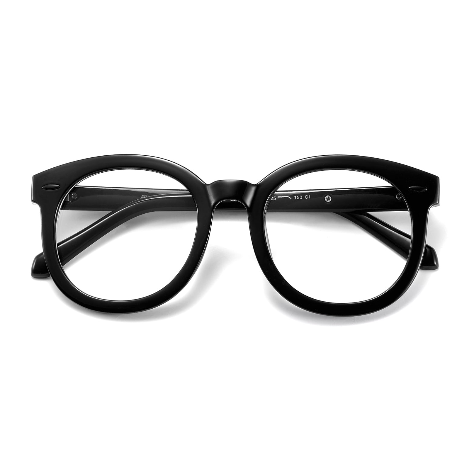 Lunettes anti-lumière bleue à grandes branches rondes 8391